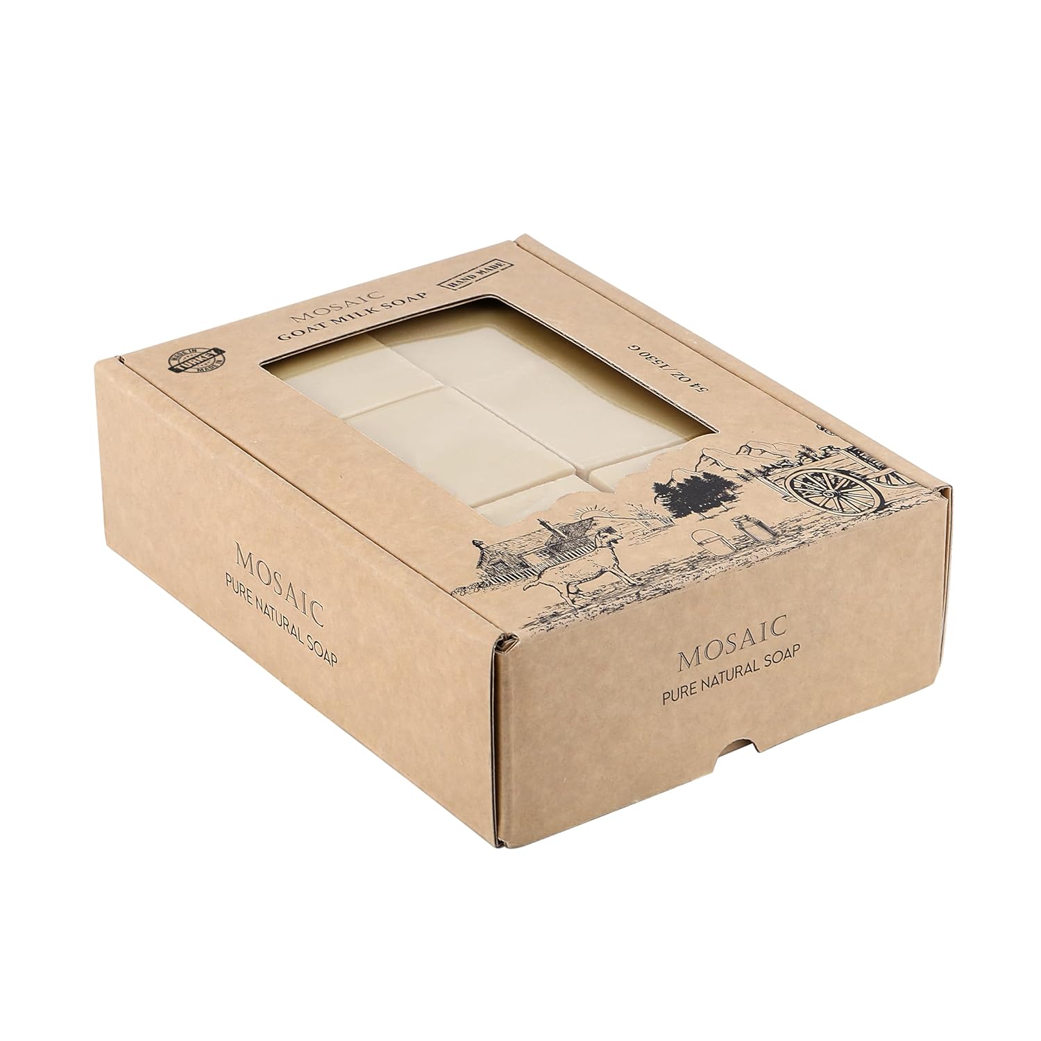 AnatoliaDaphne Natural Goat Milk Soap Bars | Handmade Moisturizing Bar Soap & Body Wash for Sensitive, Dry Skin | Gentle Hydrating Cleanser for Face & Body | 12 Pack (4.5 oz Each) - Image 2