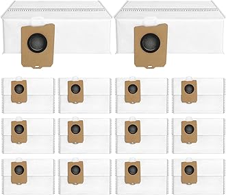 BUXEBUX 14Pcs Freo Z Ultra Replacement Dust Bags for Narwal Flow, Freo X10 Pro, Freo Z Ultra, Freo Z 10 Robot Vaclumn Cleaner Spare Parts Accessory, Disposable Vacuum Dust Bags for Narwal.