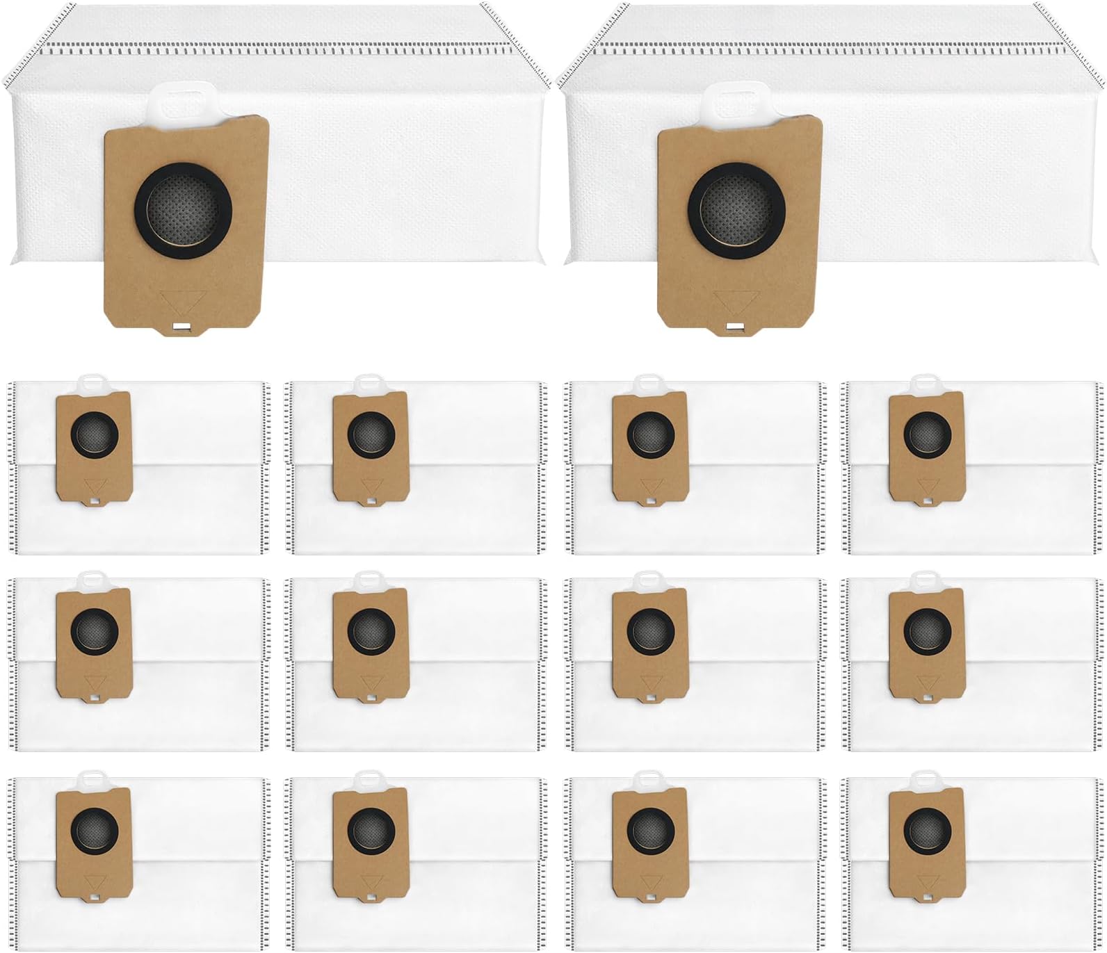 14Pcs Freo Z Ultra Replacement Dust Bags for Narwal Flow, Freo X10 Pro, Freo Z Ultra, Freo Z 10 Robot Vaclumn Cleaner Spare Parts Accessory, Disposable Vacuum Dust Bags for Narwal.