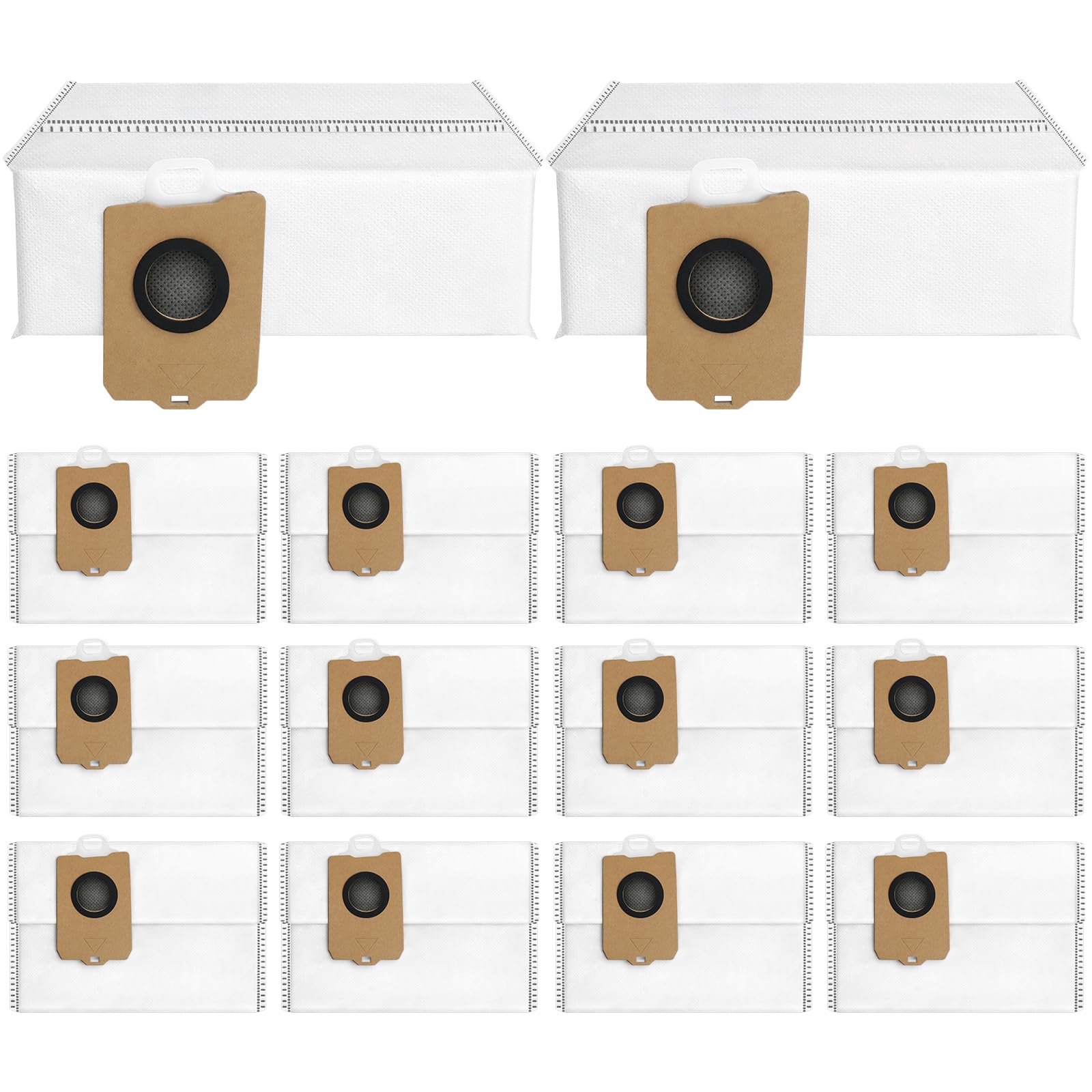 14Pcs Freo Z Ultra Replacement Dust Bags for Narwal Freo Z Ultra/Freo Z 10 Robot Vaclumn Cleaner Spare Parts Accessory, Disposable Vacuum Dust Bags.