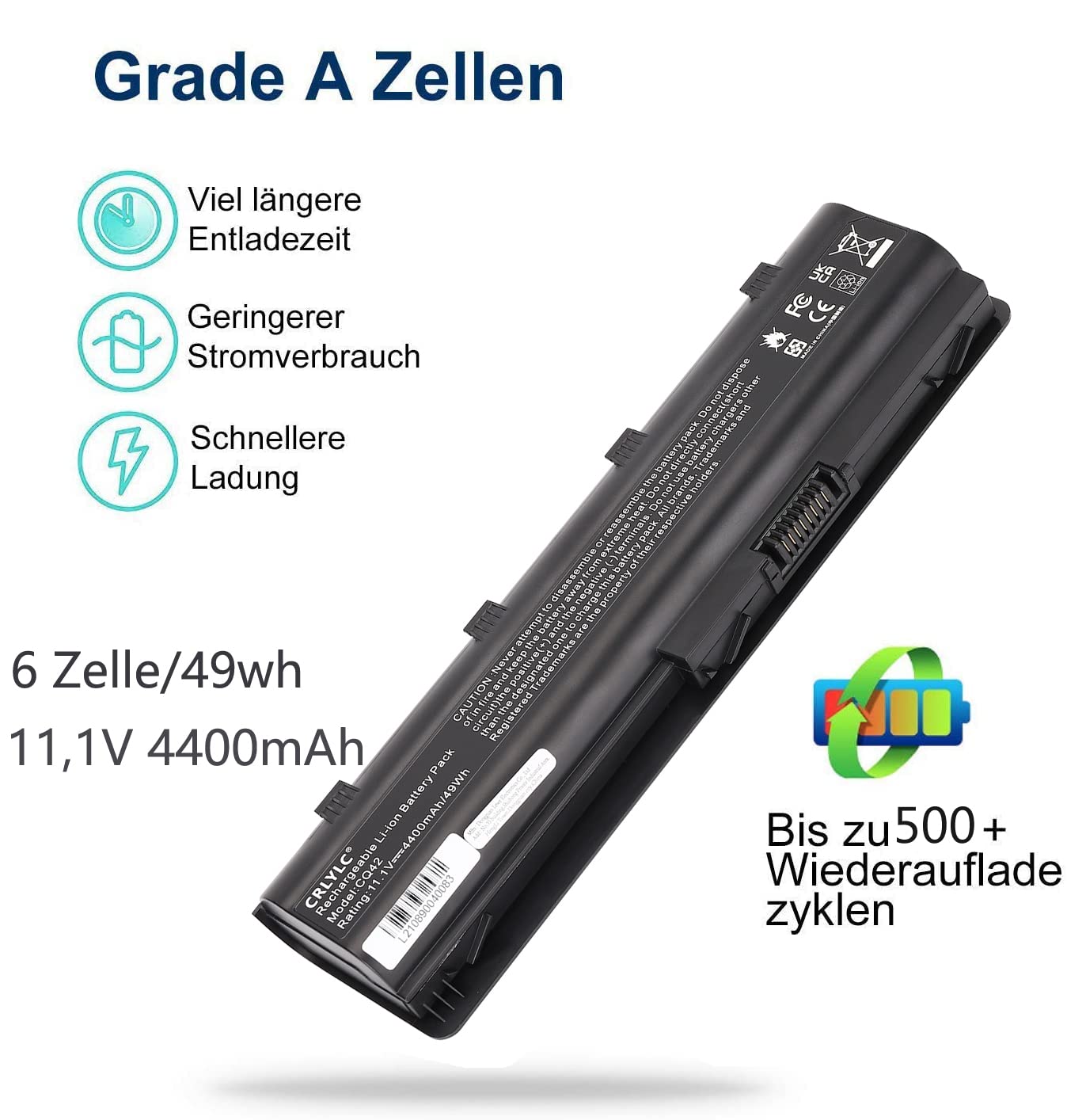 MU06 MU09 593553-001 Batterie pour HP 593554-001 593562-001 636631-001 HP G32 G42 G56 G62 G72 CQ42 CQ56 CQ57 CQ58 CQ62 CQ72 HSTNN-LB0W HSTNN-UB0W HSTNN-Q62C HSTNN-DB0W HSTNN-LB0Y HSTNN-LB0X