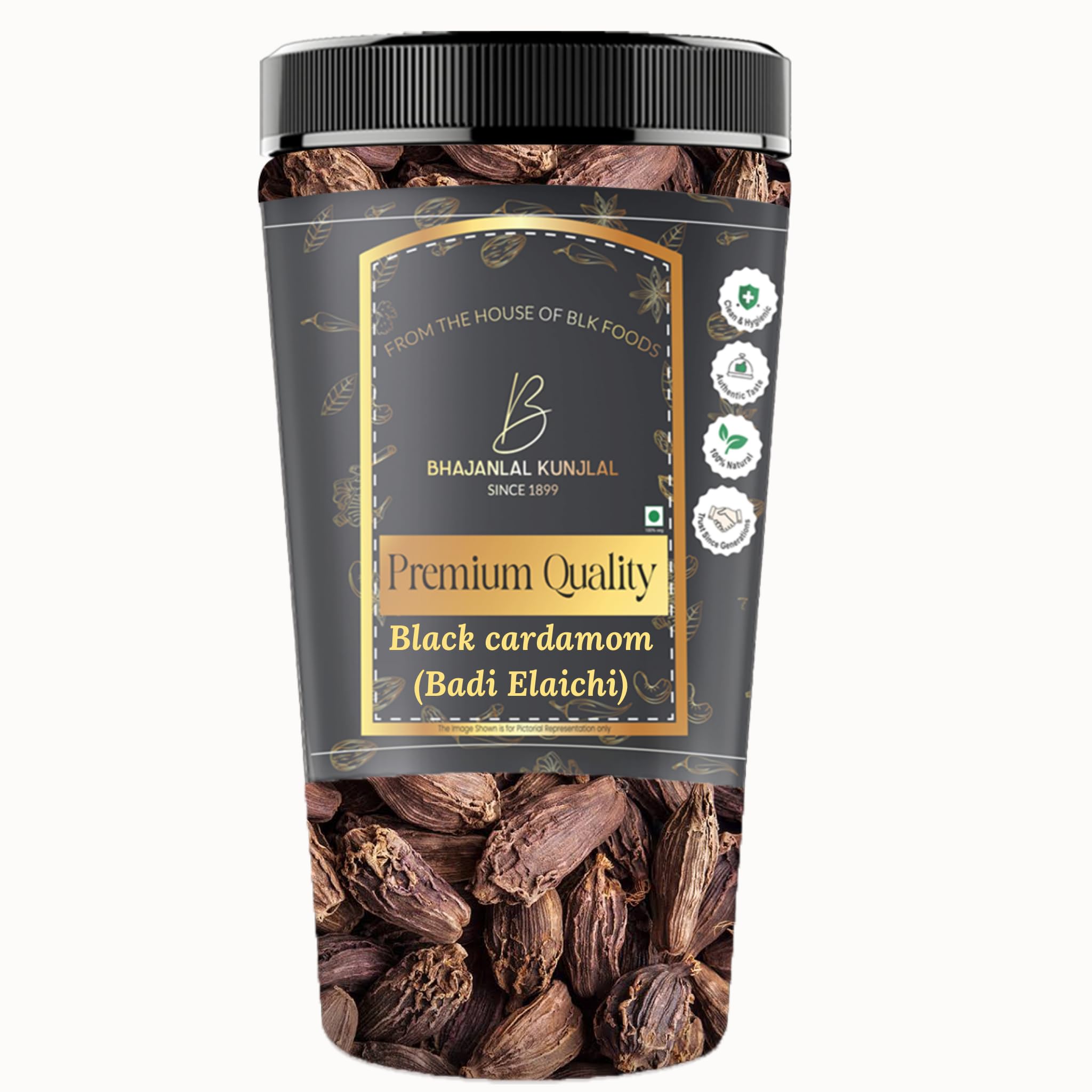 Bhajanlal Kunjlal Whole Black Cardamom 150g | Badi Elaichi , Sabut Elaichi , Kali elaichi , Moti Elaichi | (B0CVSCVCJH) Amazon Price History, Amazon Price Tracker