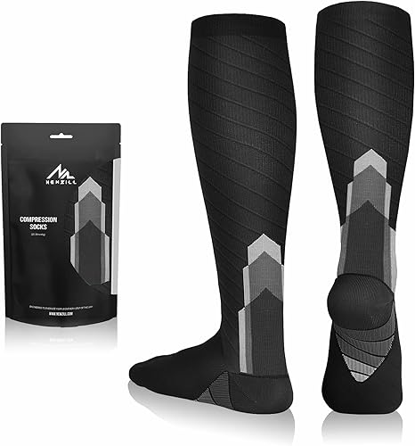 NEWZILL Calcetines de compresión 2023 para mujeres y hombres, circulación de 20-30 mmHg, los mejores calcetines de compresión médica para volar,