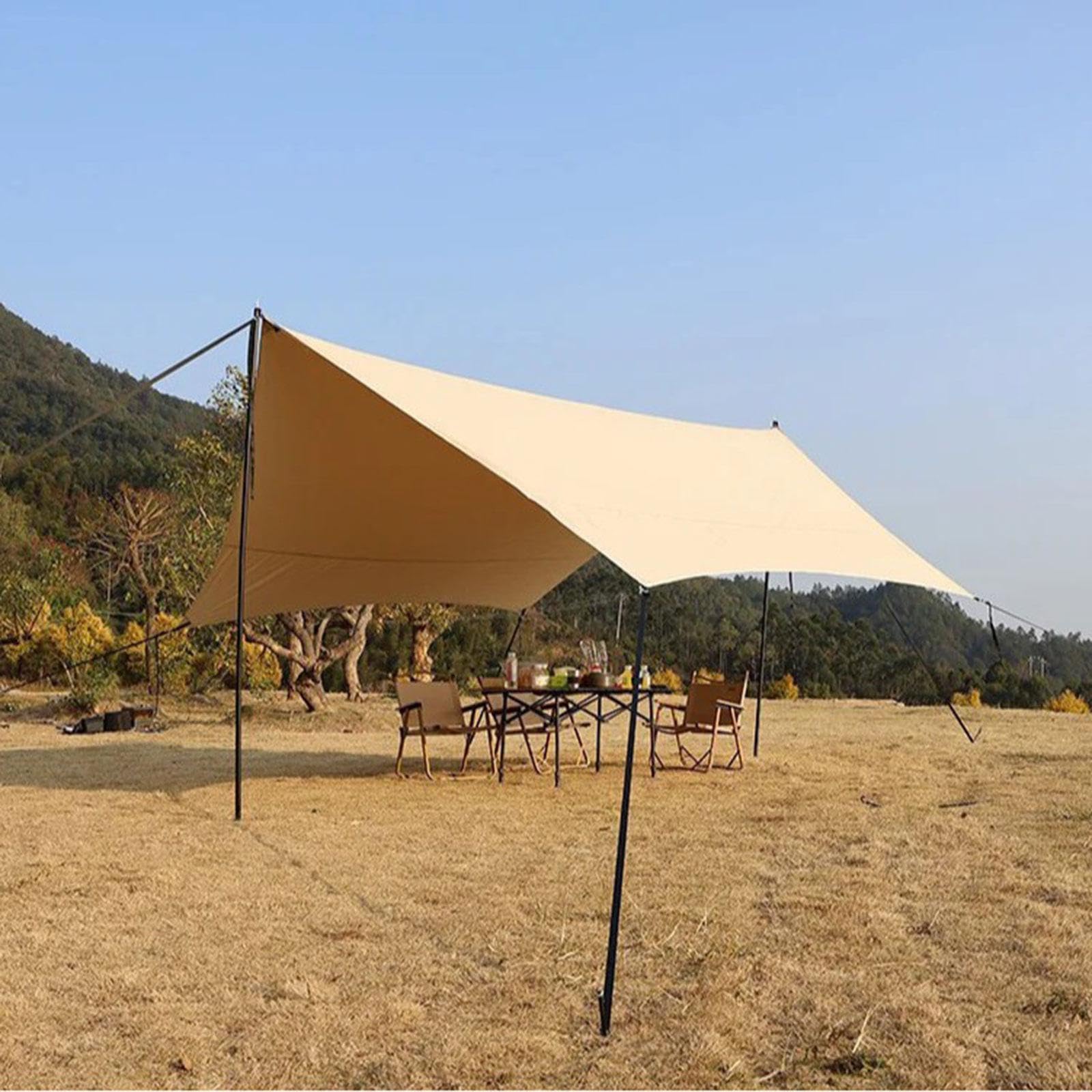 6 Teiliges Zeltseil Set Zur Befestigung von Zeltplanen mit Aufbewahrungstasche, Leichtes Outdoor Gurtband für Campingzelte Und Wanderungen