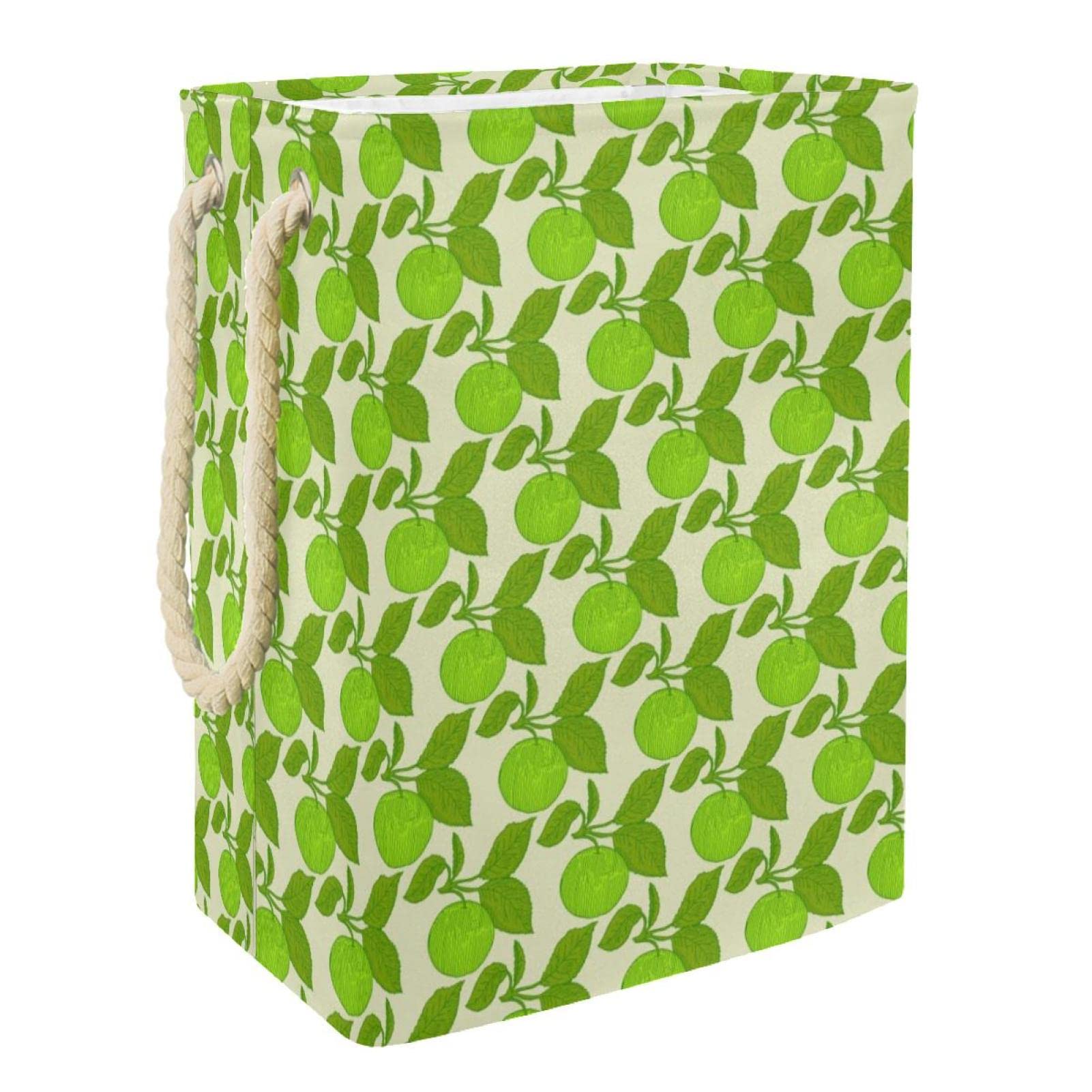 Panier à linge motif pomme idéal pour la salle de bain et le dortoir