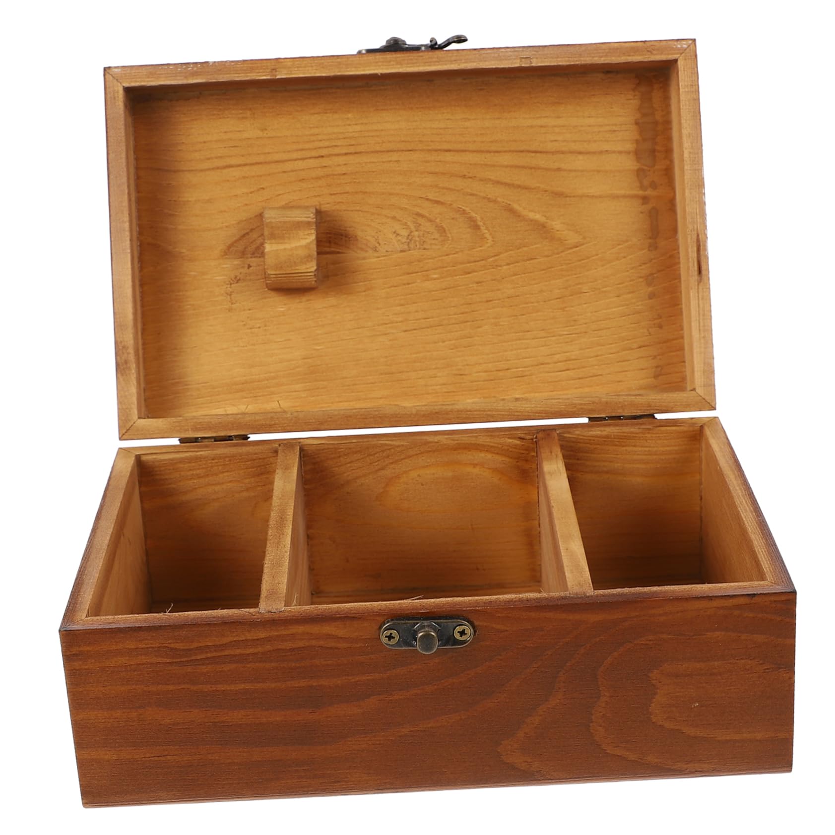 Gogogmee Vintage Sewing Kit Box Retro Solid Sewing Accessories Case for Needlework Complete Sewing Sundries Safe Durable for Home Use for Beginners Craft Lovers