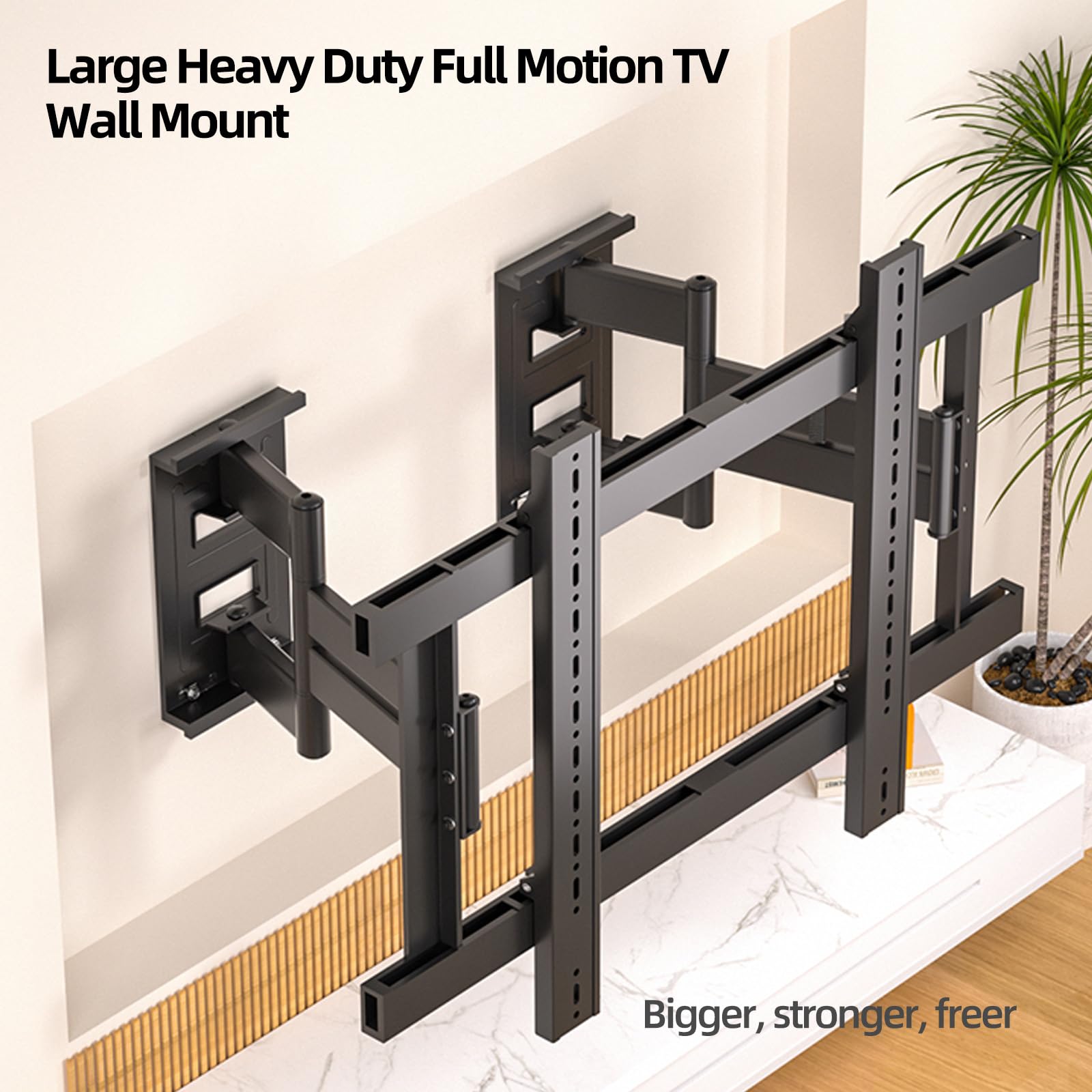 Soporte TV Pared Movimiento Completo 55-120 Pulgadas Televisión hasta 135 kg, Soporte TV 8 brazos MAX VESA 800x600
