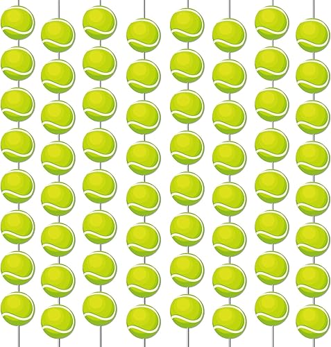 12 pancartas de tenis para colgar pelota de tenis, remolino, juego deportivo, juego de fiesta, kit de guirnalda de papel para niños, adolescentes,