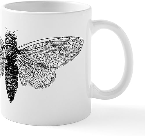 CafePress Cicada Mug Taza de café de cerámica de 11 oz (11.0 fl oz)