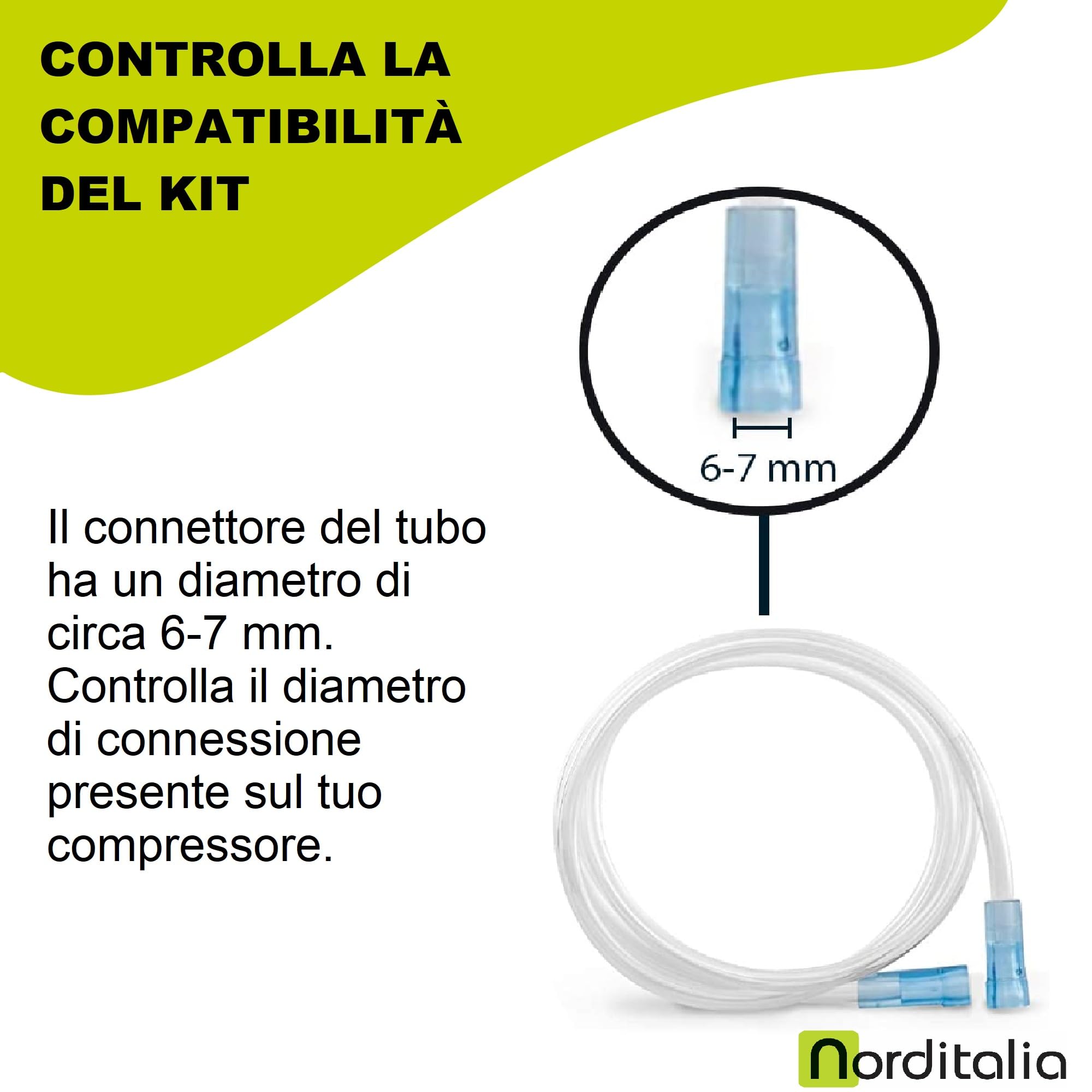 Norditalia Kit Aerosol Universale per Adulti e Bambini, Detraibile 730, Accessori Aerosol, Ricambi Aerosol