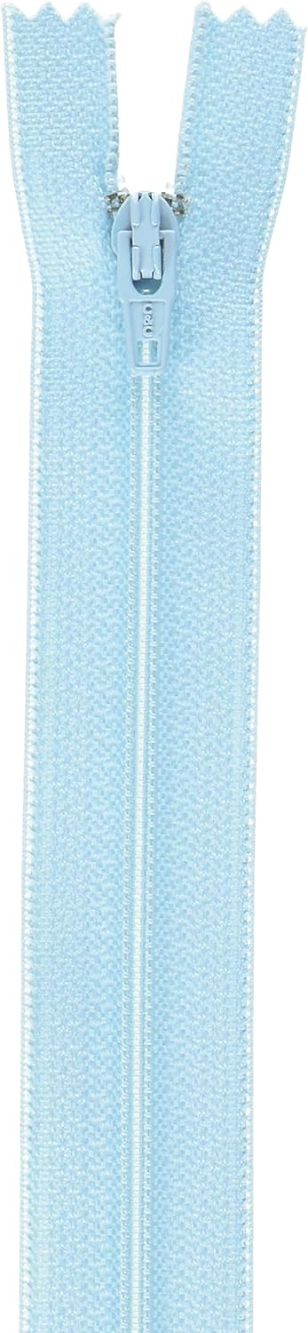 Coats Thread & Zippers All-Purpose Plastic Zipper, 12-Inch, ICY Blue
