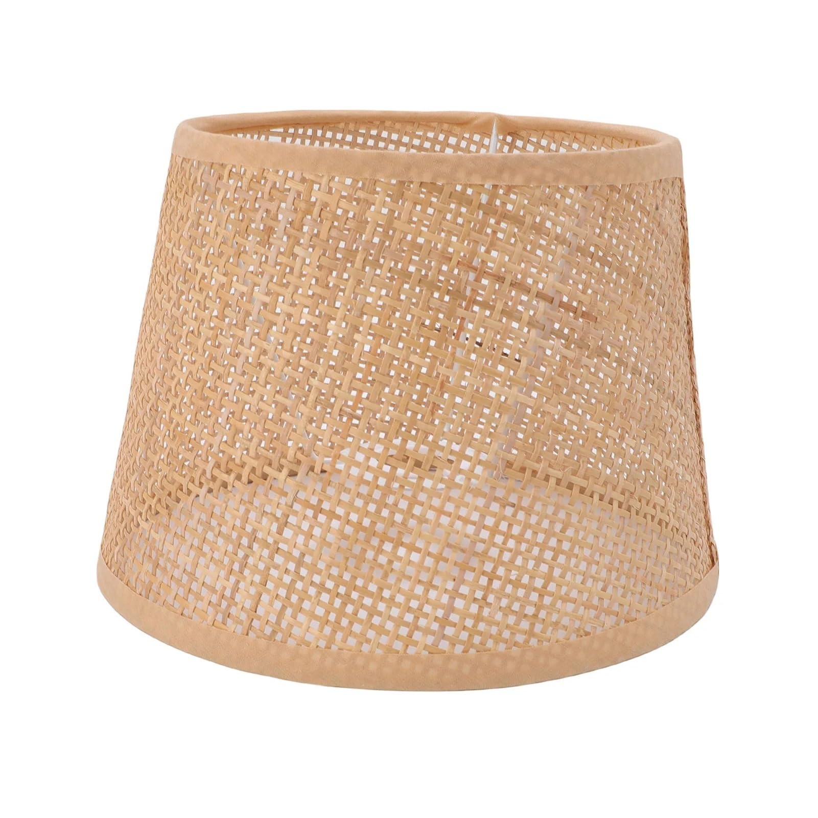 Luxemetals One Color Handcrafted Rattan Woven Lampshade For E27 E14 Table And Ceiling Lamps