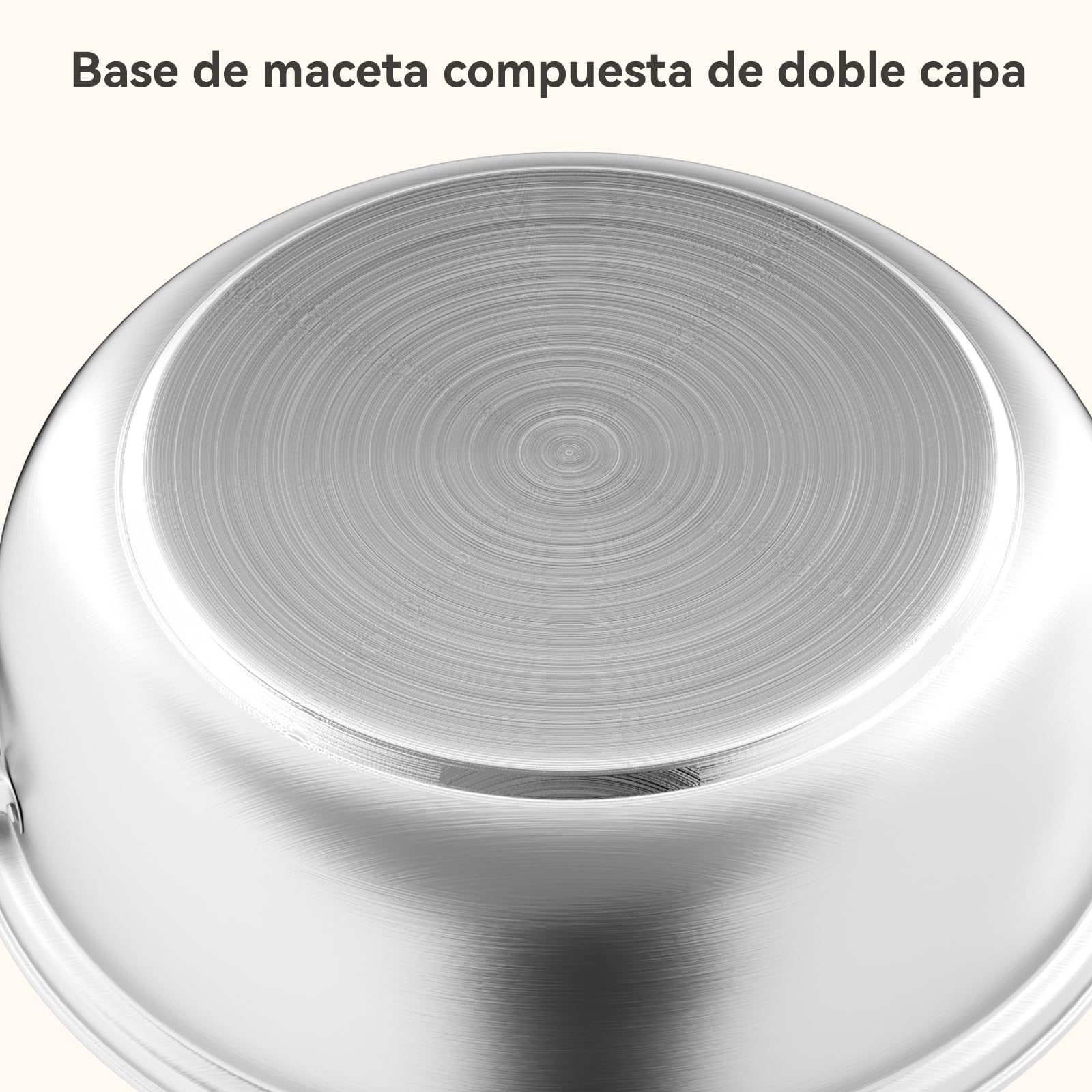 Vaporera de acero inoxidable de 28 cm con cesta vaporera, batería de cocina de 3/4/5 niveles con tapa para cocinar verduras, mariscos, sopas, guisos y pastas (4)