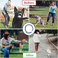 Vista 4 de Collar de entrenamiento para perros con 4 eslabones adicionales para perros medianos, grandes y extragrandes (azul)