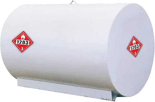 Miniatura 3 de 1203 Placard DOT Hazardous Chemical 4 dígitos ONU signo de 10  pulgadas x 10  pulgadas Adhesivo de vinilo autoadhesivo