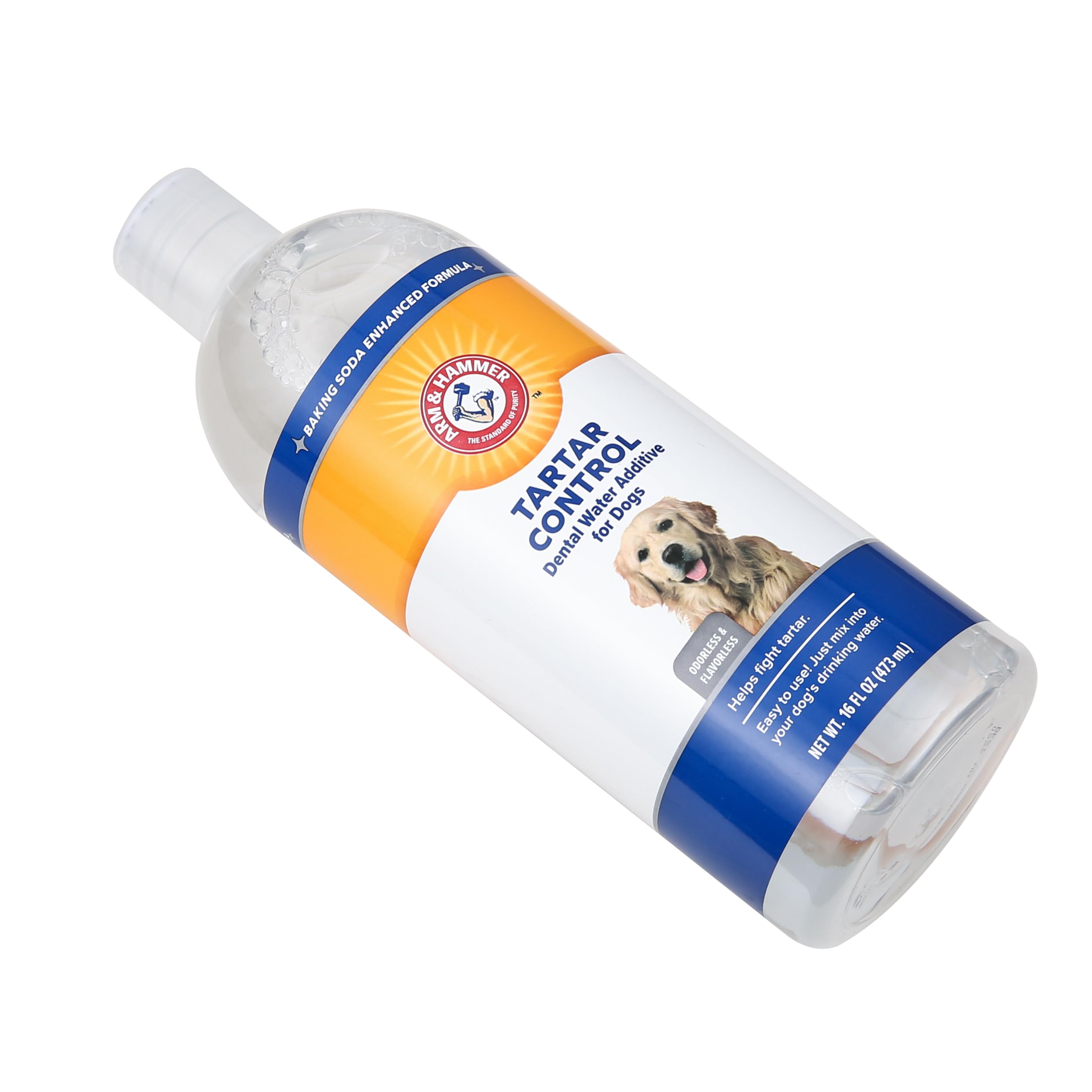 Arm & Hammer Dog Water Additive Dental Care - Bad Breath Eliminator for Dogs & Dog_Breath Freshener - Dog_Tooth Plaque Cleaner & Dog Tartar Remover - 16 Fl Oz Dental Rinse for Dogs (Pack of 2) - image 4