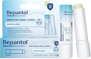 Bepantol Derma Protetor Labial Diário, Hidratante Labial FPS 50, 4,5g