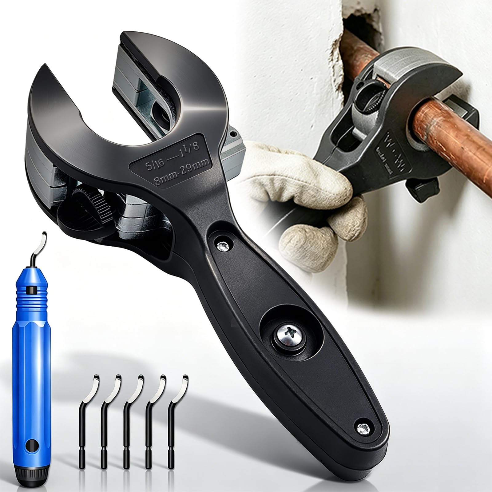 Ratcheting Tubing Cutter - Copper & Metal Pipe -1