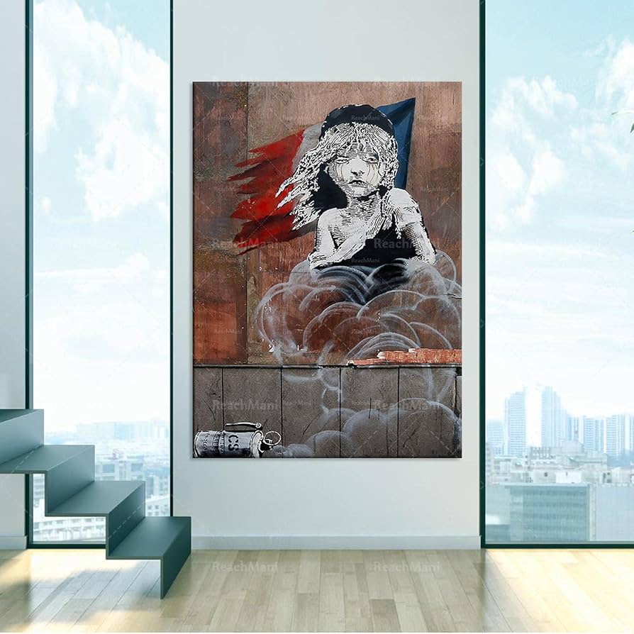 Amazon.co.jp: レミゼラブル-バンクシーウォールアート