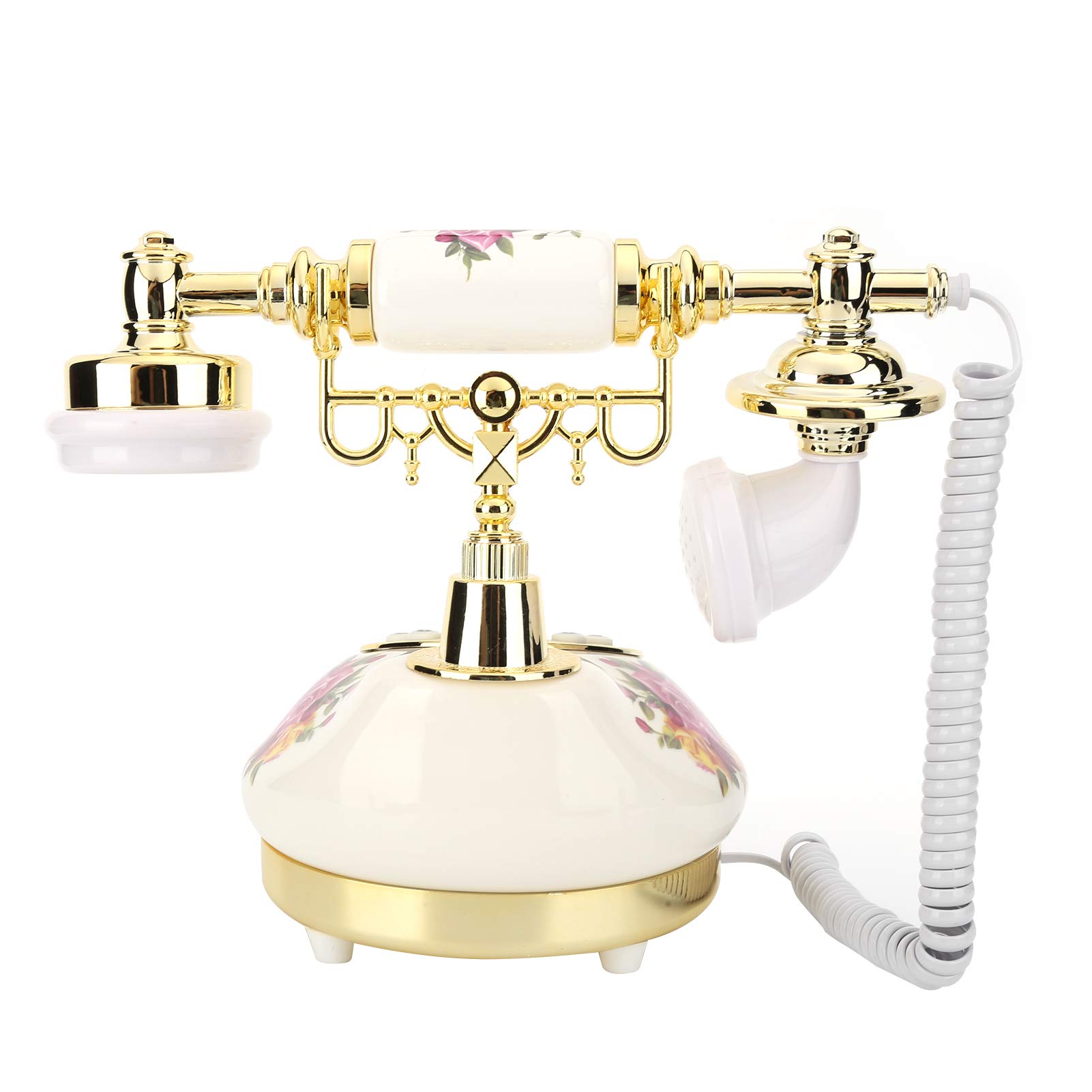Telefono Fisso Vintage, Doppio FSK/DTMF, Telefono cablato retrò Antico, Accessorio per Attrezzatura telefonica Fissa Vintage retrò per Soggiorno, Camera da Letto, Studio