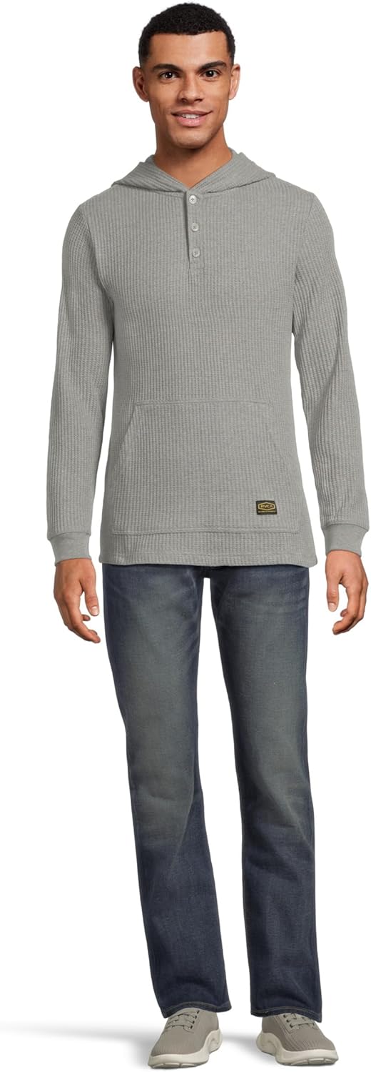 RVCA Men's Dayshift Thermal Hooded Henley