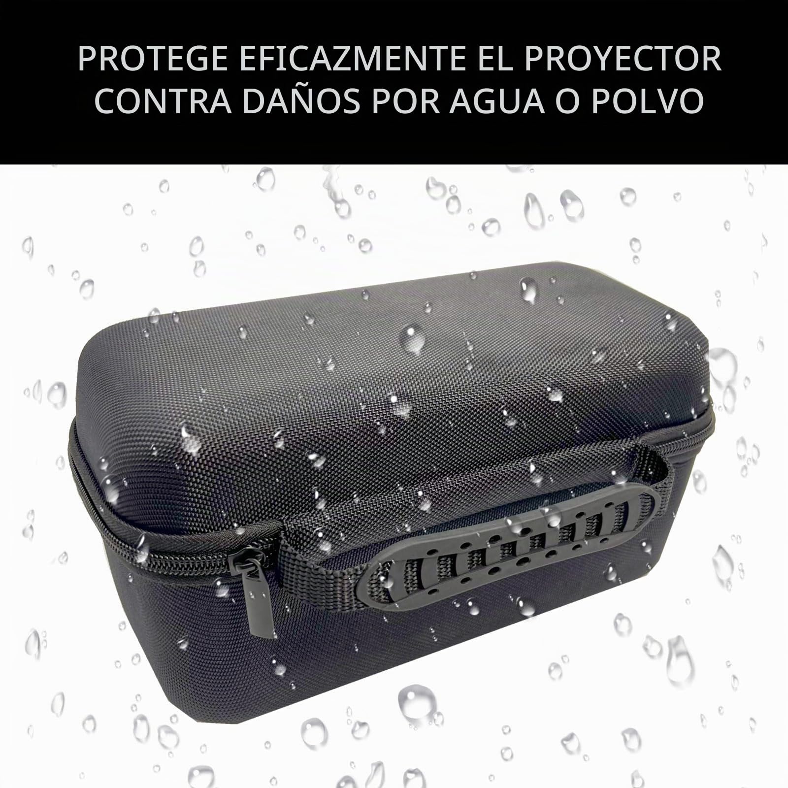 Estuche protector para proyector, caja de almacenamiento portátil con proyector interior de terciopelo suave