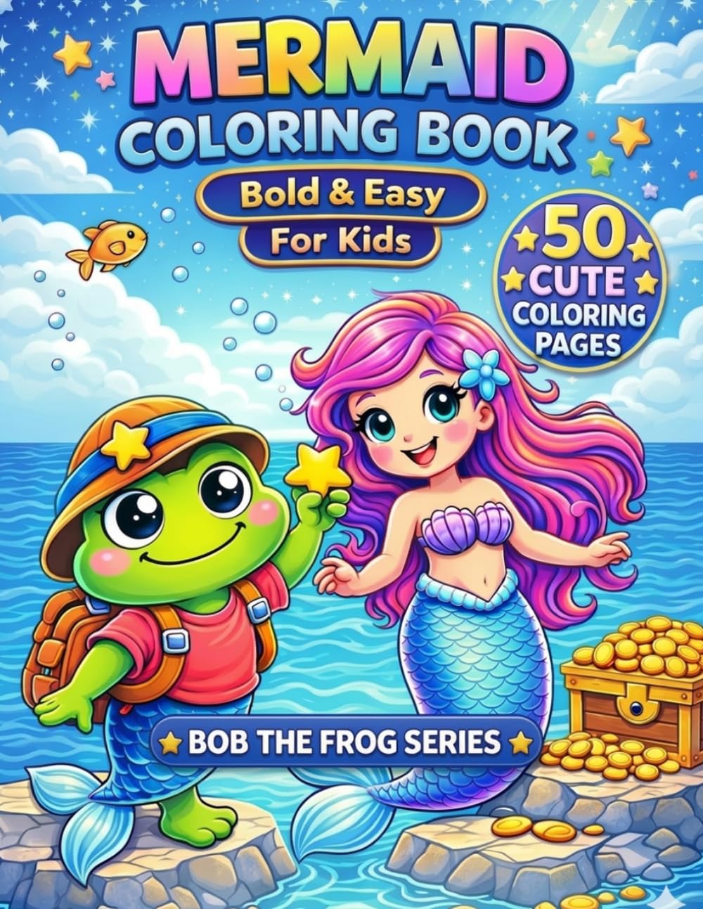 MERMAID COLORING BOOK　: Bold & Easy For Kids (Moody＆COZY)