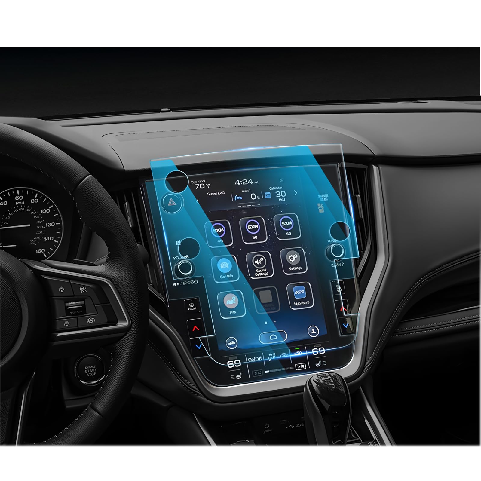 CDEFG For 2025 2026 Subaru Outback Screen Protector - 11.6 Inch 9H HD 2PCS Tempered Glass - Outback Touchscreen Accessories