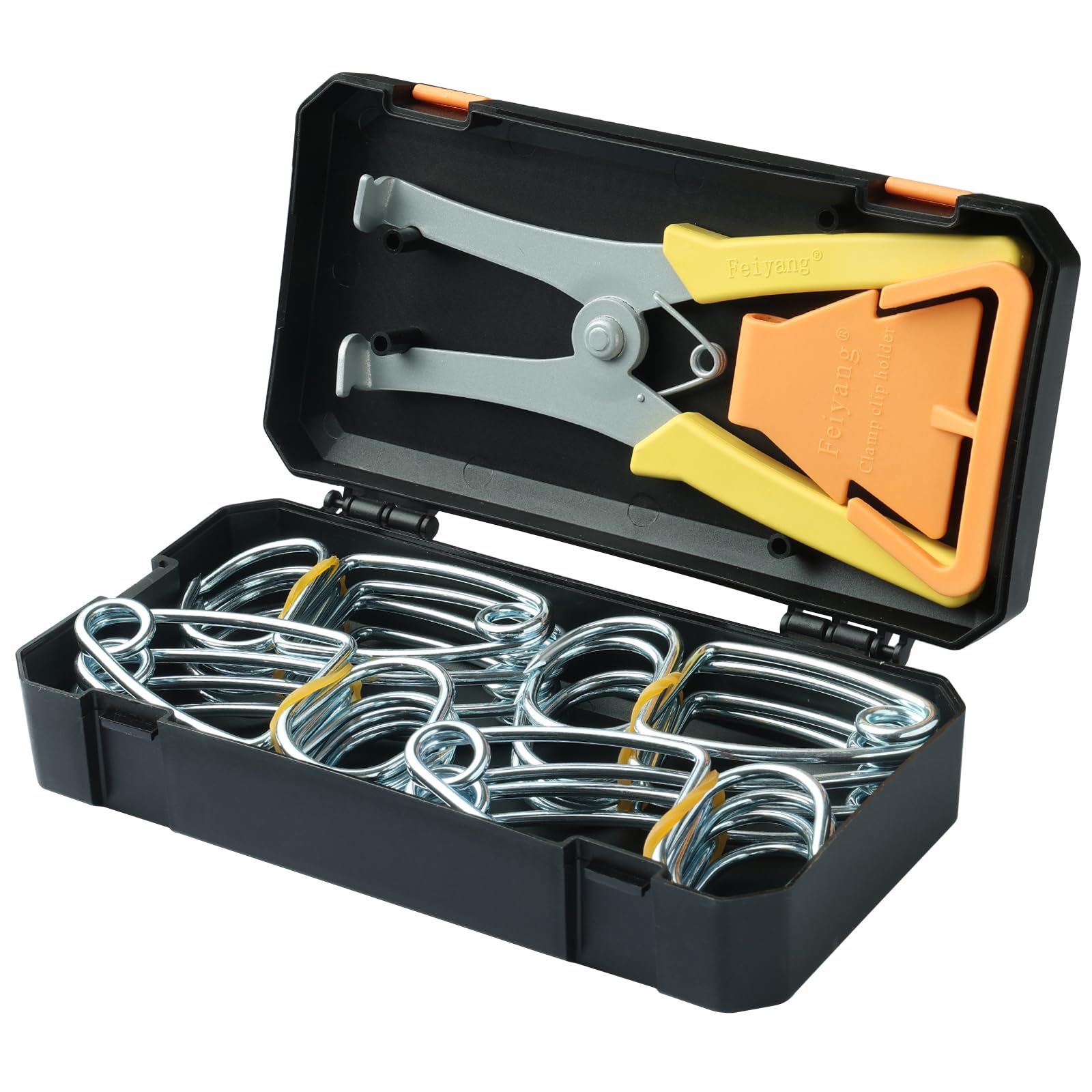 Feiyang 16 Miter Clamps With Pliers & Clamp Holder for Woodworking,Wood Trim,Picture Frames,Moldings