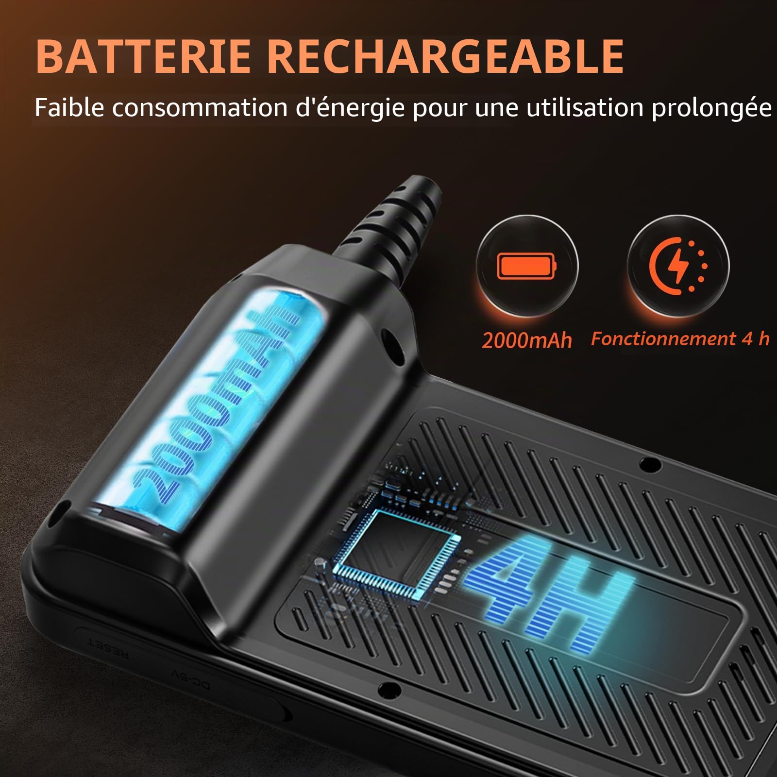 Caméra Endoscopique 10M, Hopefox 1080P HD Ecran IPS 4,3 Pouces Endoscope Camera, IP67 Caméra Inspection Canalisation, Câble Semi-Rigide, 8 LED Réglables, Gadget pour Mécanique Auto/Plomberie