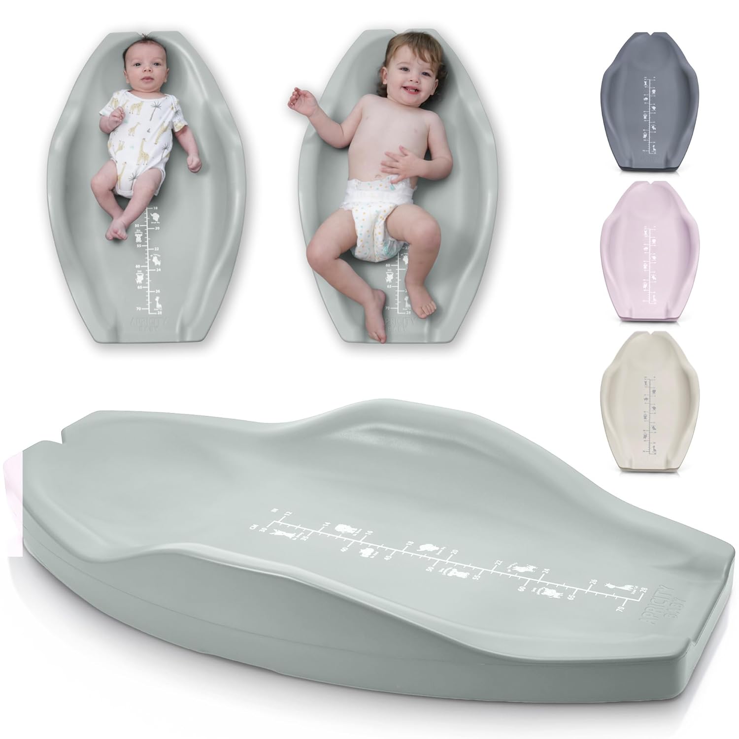 Apricity Baby Changing Pad  Waterproof Wipe-Clean Foam Mat with Raised Sides & Built-in Growth Chart, Extra-Large 31.5  19.7  Safe & Comfortable Changing Pad for Newborns to Toddlers (Sage)