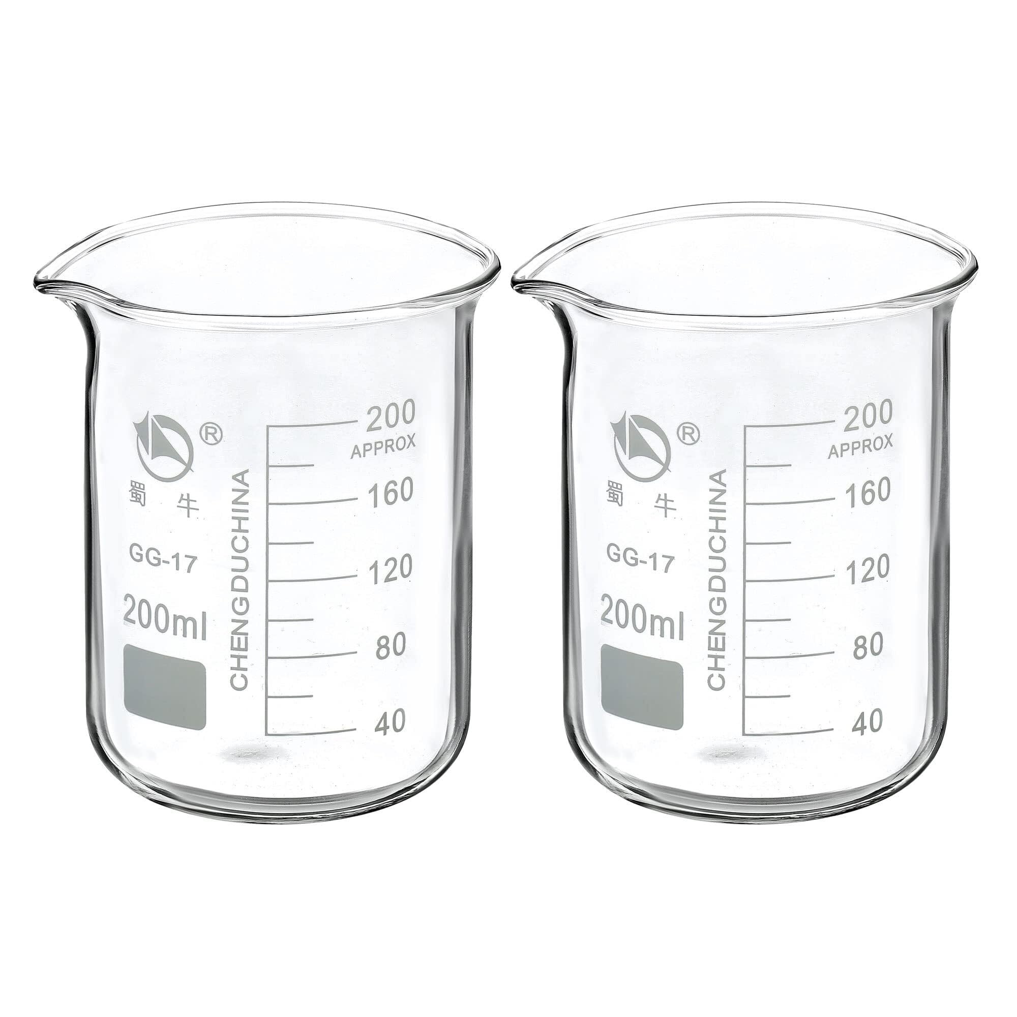 Zlewka laboratoryjna, Zlewka ze szkła borokrzemowego 800 ml, niska forma, wylewka skalą, 2 opakowania ciepła(200ml)