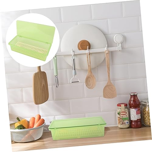 Miniatura 8 de Cabilock 1 caja de almacenamiento de cubiertos organizador de cubiertos para cajón organizador de utensilios con tapa, organizador de cajones con