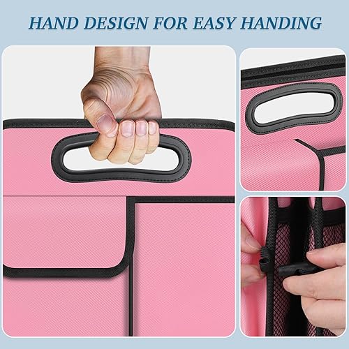 Miniatura 6 de Organizador de maletero, organizador plegable e impermeable de múltiples compartimentos para SUV y sedanes, almacenamiento de automóvil con asas