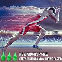 Vista 7 de JULMELON 120 PIEZAS Clavos de Pista y Campo Traviesa de Acero Inoxidable de 14 pulgada Clavos para Zapatos de Golf con Llave para Clavos, Clavos