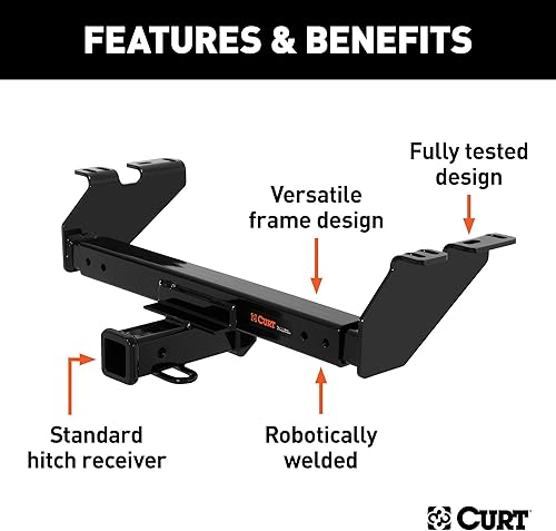 Miniatura 3 de CURT 13900 Multi-Fit Clase 3 Enganche ajustable, receptor de 2 pulgadas, 5,000 libras.