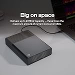 Seagate Une touche 8TB Bureau de disque dur externe HDD - USB-C Compatible avec la plupart des Windows et macOS, Récupération de secours (STNB8000400)