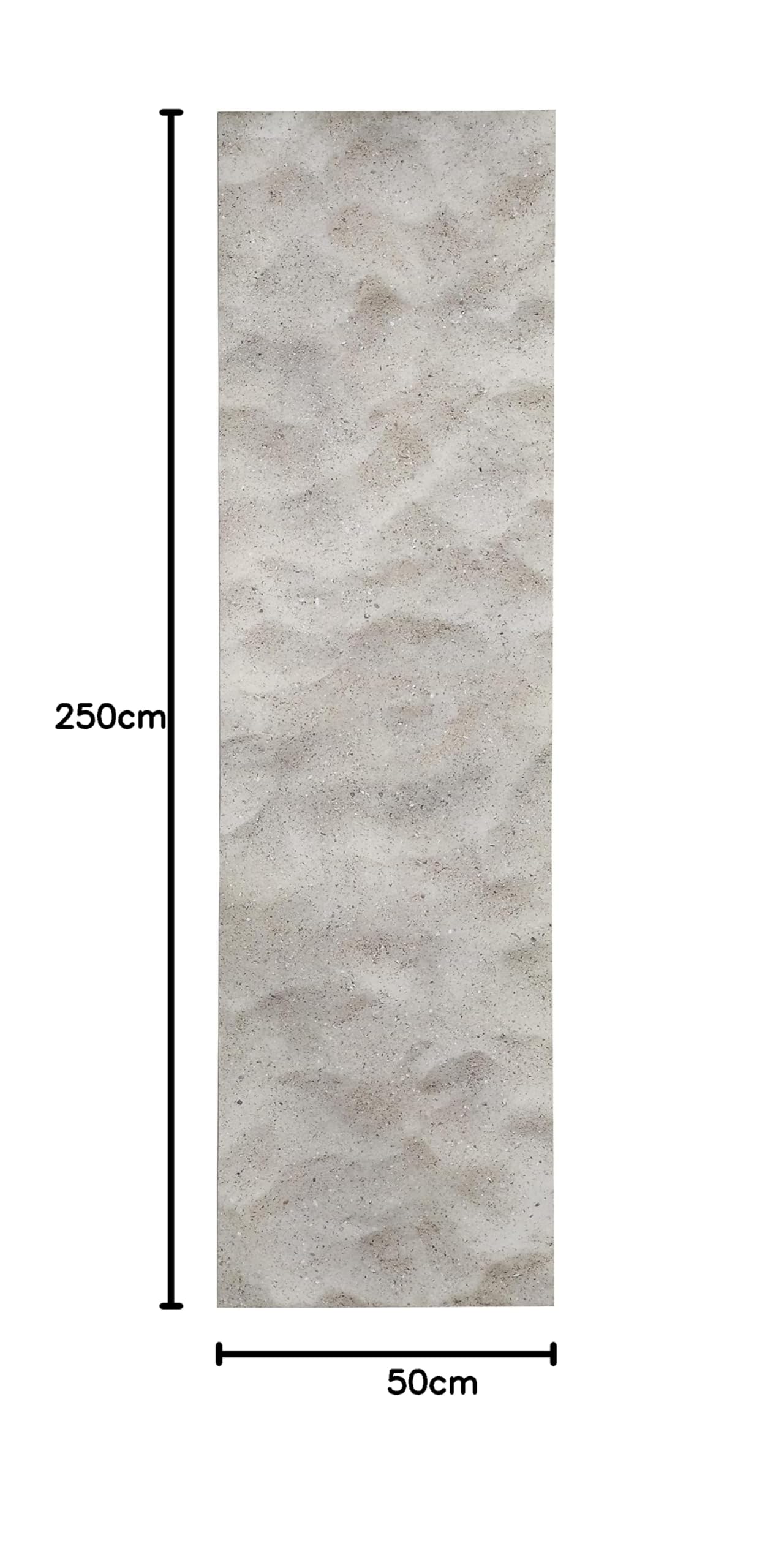 Tadi & Imperio1979 Tapis Vinyle PVC au Design numérique Sable Marin pour Salon, Cuisine, Salon, entrée, Salle de Bains ou Chambres avec Envers PVC antidérapant et Facile à Laver, Tons Beiges.