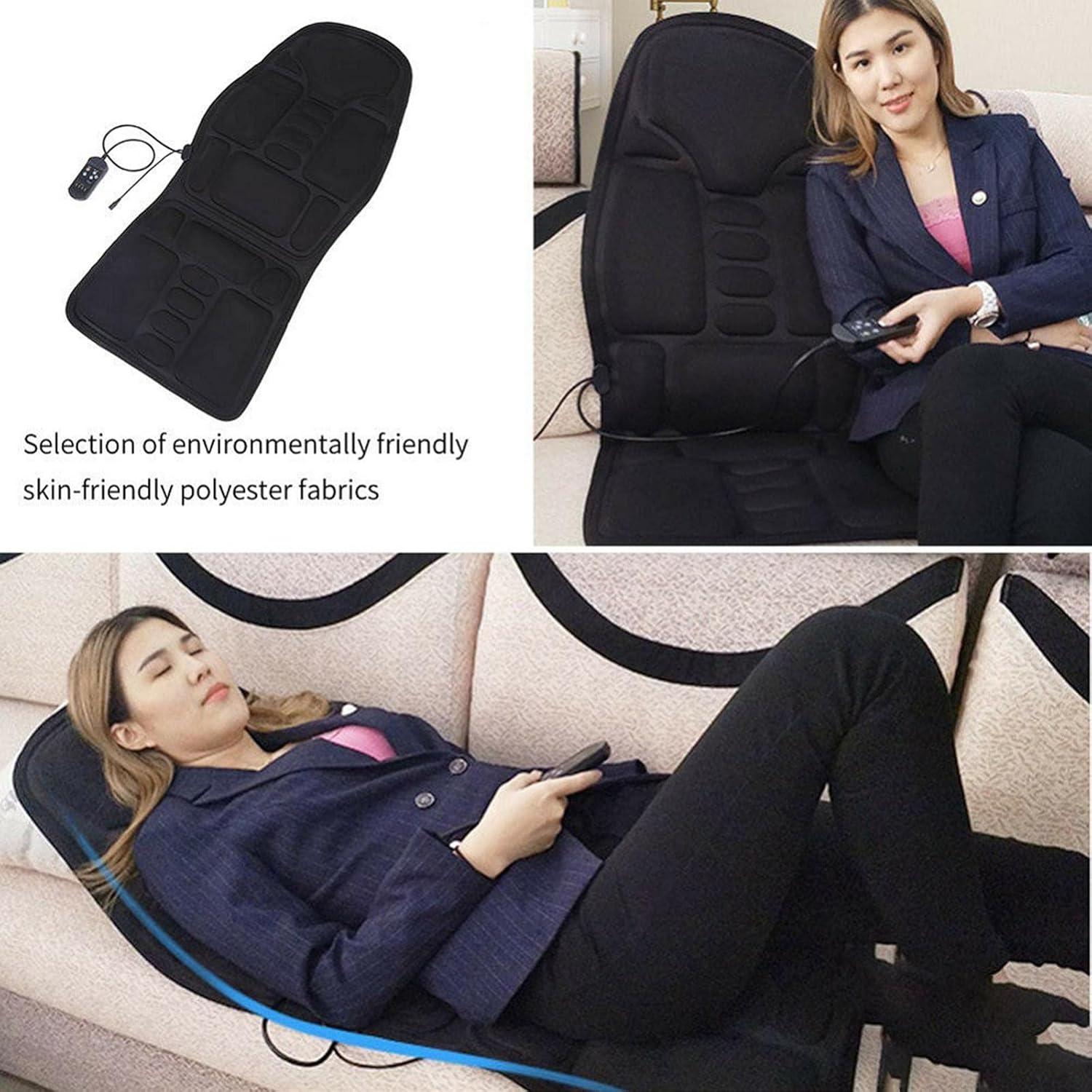 Club Bollywood Meadawgs Massage seat Cushion Lumbar Pain With Relief with Summer 8 Mode UK Plug for men | Health and Beauty | Massage | 1 x massage cushion