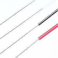 Vista 6 de Cepillo limpiador de pajillas, cerdas de nailon extra largas y mango de acero inoxidable cepillos de limpieza para lavar popotes de metal de juego