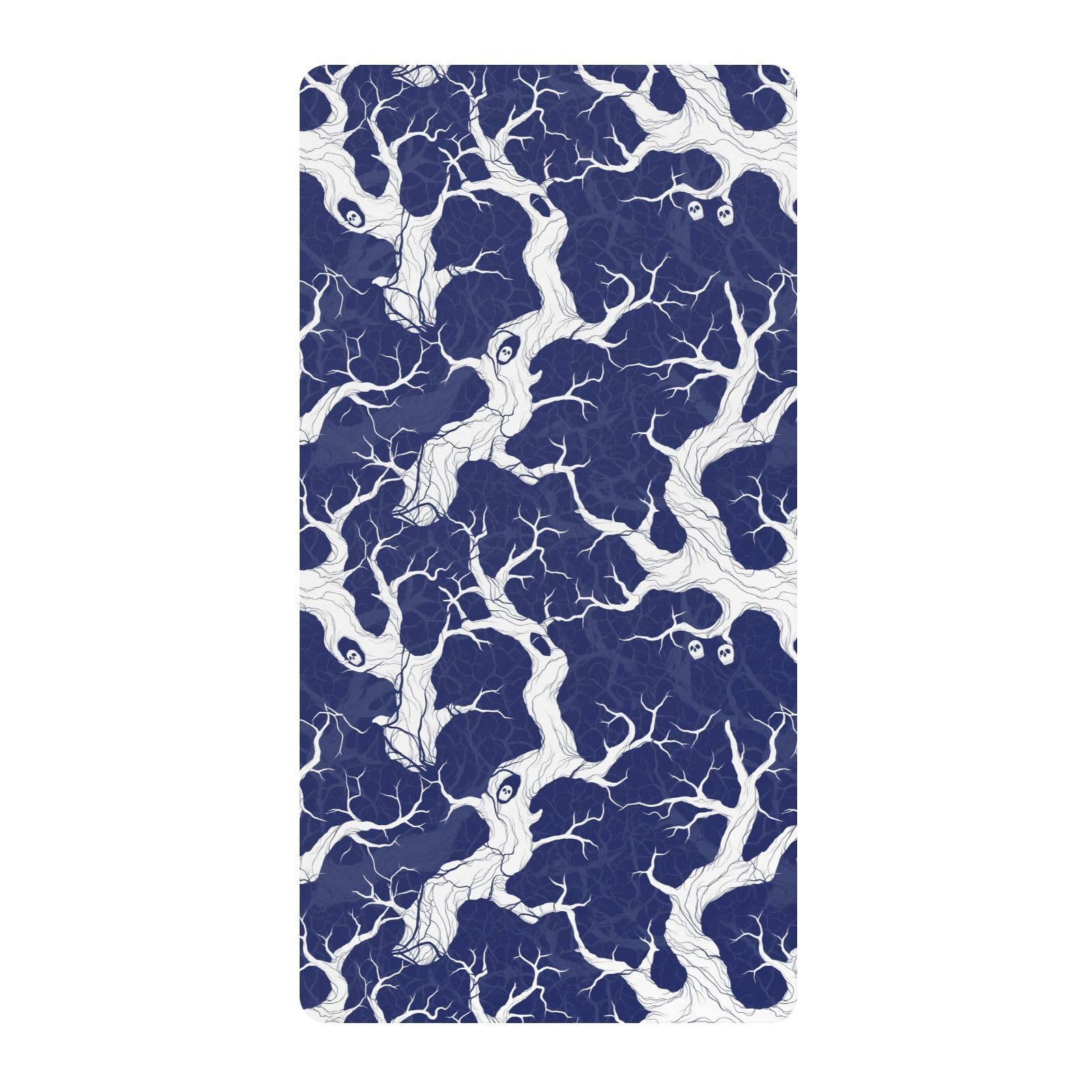 Drap berceau mousseline de coton haut de gamme motif bleu