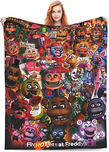 Miniatura 7 de Vorus Manta de franela con impresión 3D de anime, unisex, manta de felpa súper suave para ropa de cama y sofá D-50 x 40 pulgadas