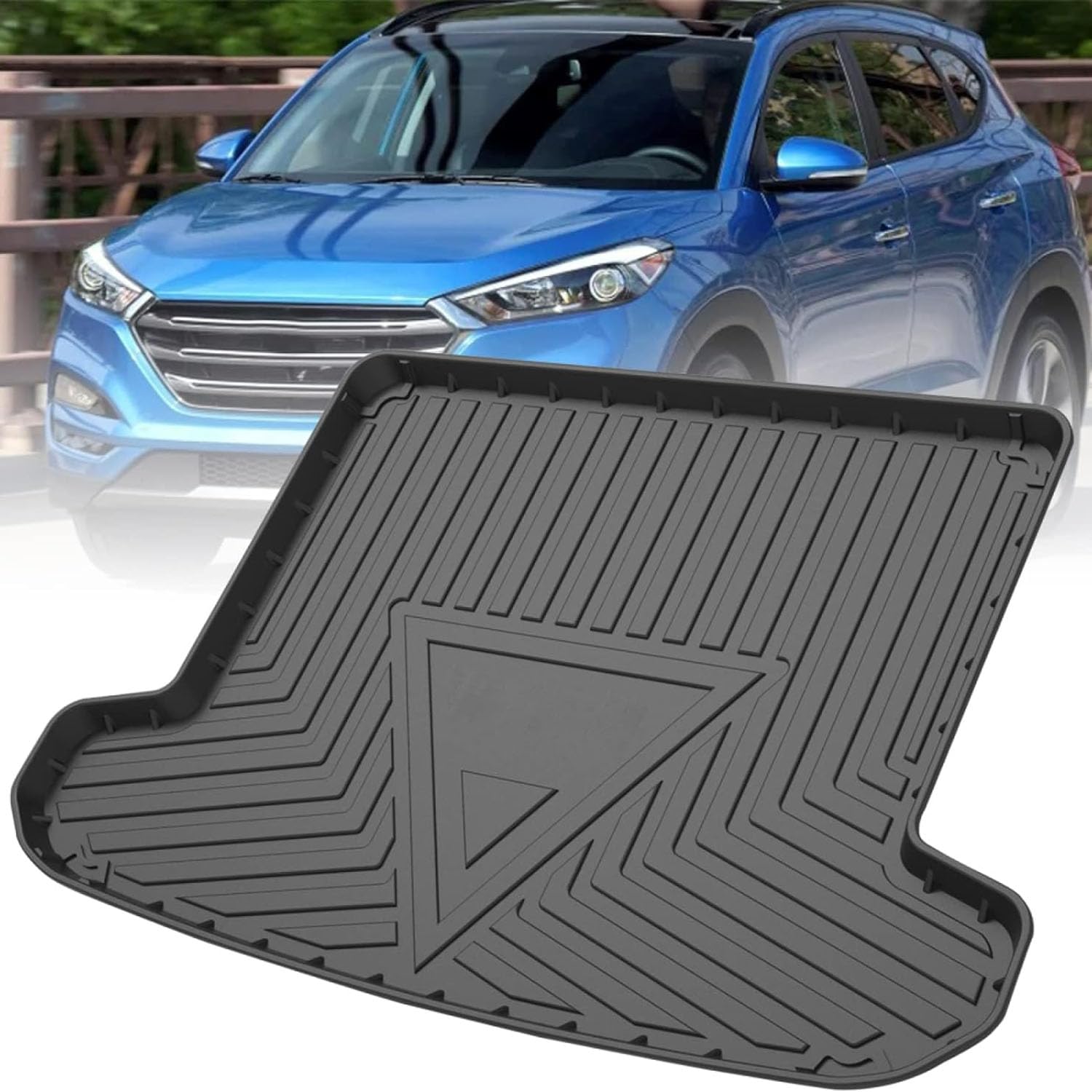 Tapis de coffre Hyundai Tucson 2015-2020 en caoutchouc imperméable