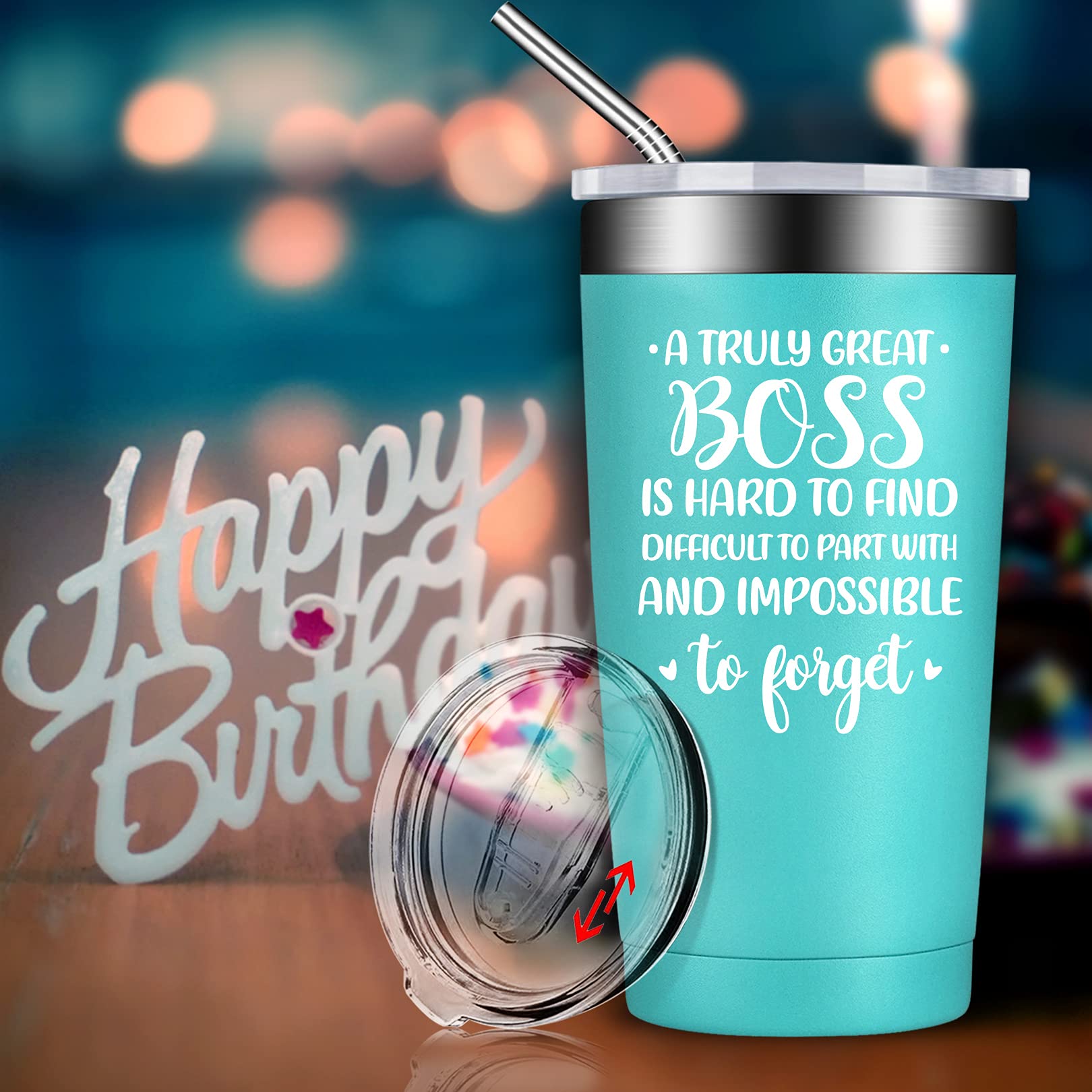 BECHUSKY Boss Gifts Mug - 11oz Ceramic Novelty Mug For Coworker, Manager, Retirement, Farewell - Christmas & Birthday Gifts
