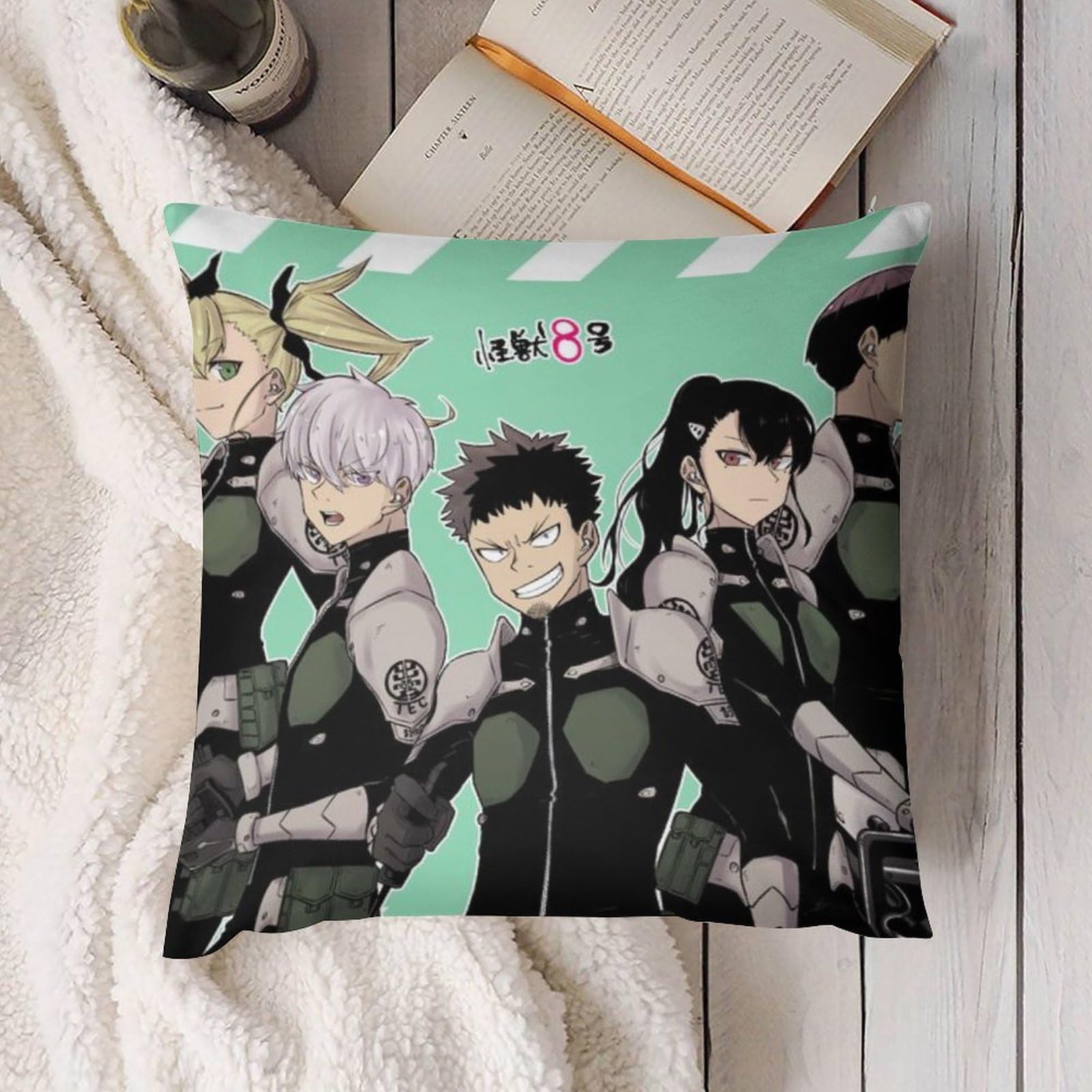 Amazon.co.jp: 怪獣8号クッションカバー坐垫套 45 45 クッション