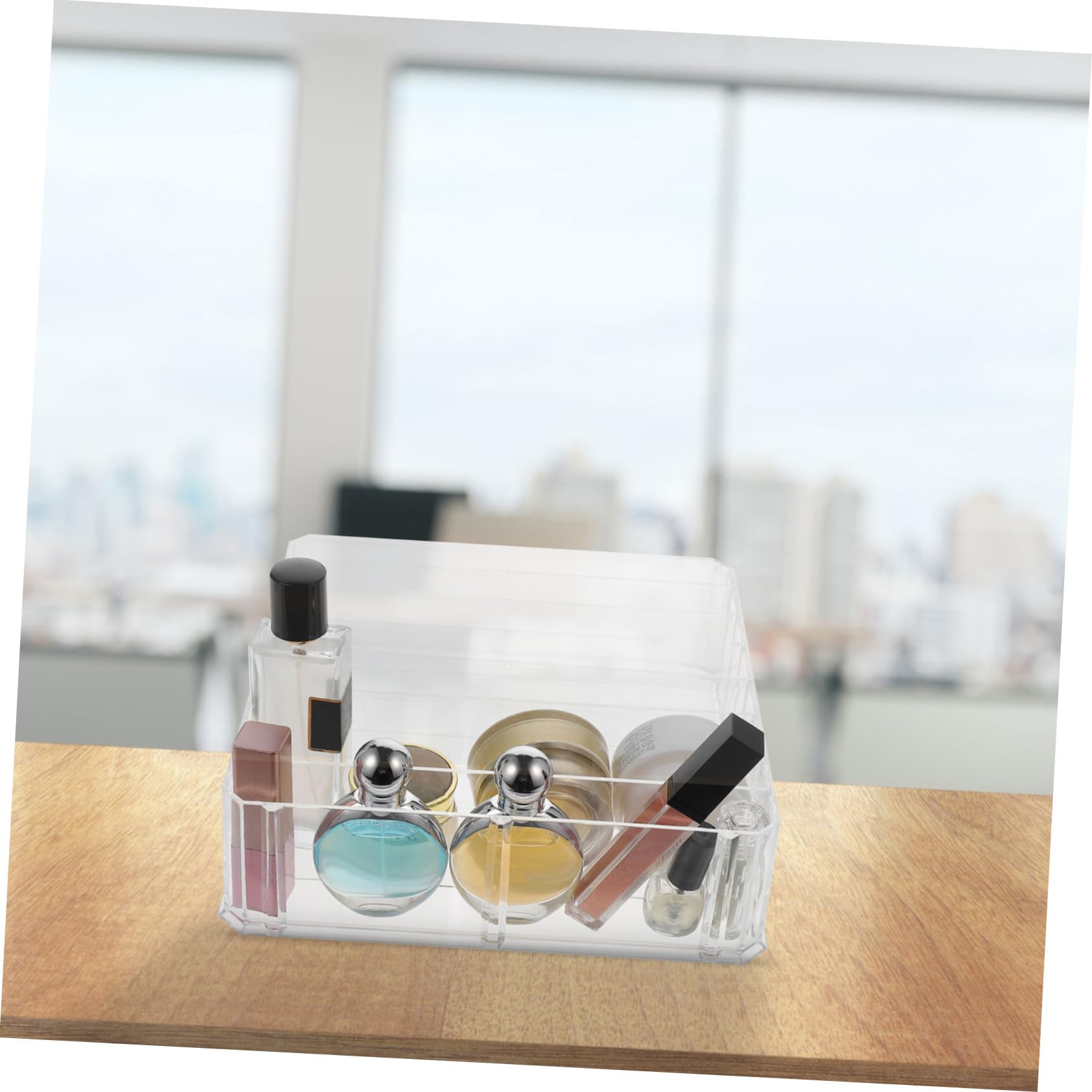 Scatola Organizer per Ombretti 8 Scomparti in Acrilico Rimovibile | Rossetti e Cosmetici, Uso in Camera e Casa, Pulizia Semplice e Design Essenziale