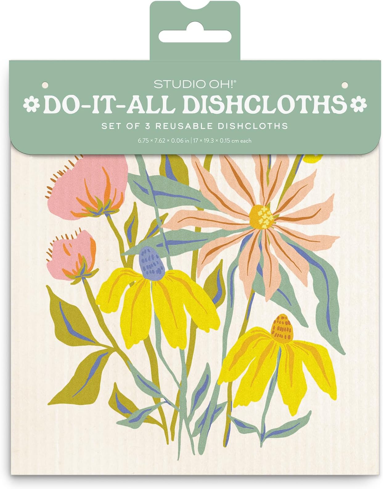 Studio Oh!Springtime Blooms Do-It-All Dishcloths