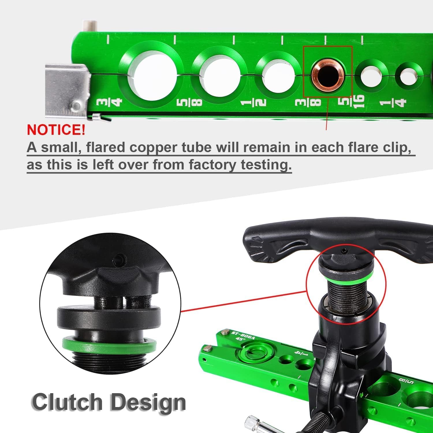 Flare Tool for Copper Pipe HVAC Kit Air Condition Tools for Air Conditioning R134 Tool ST-806A Copper Pipe DSZH Reamer Flaring Tool Refrigeration Tooling