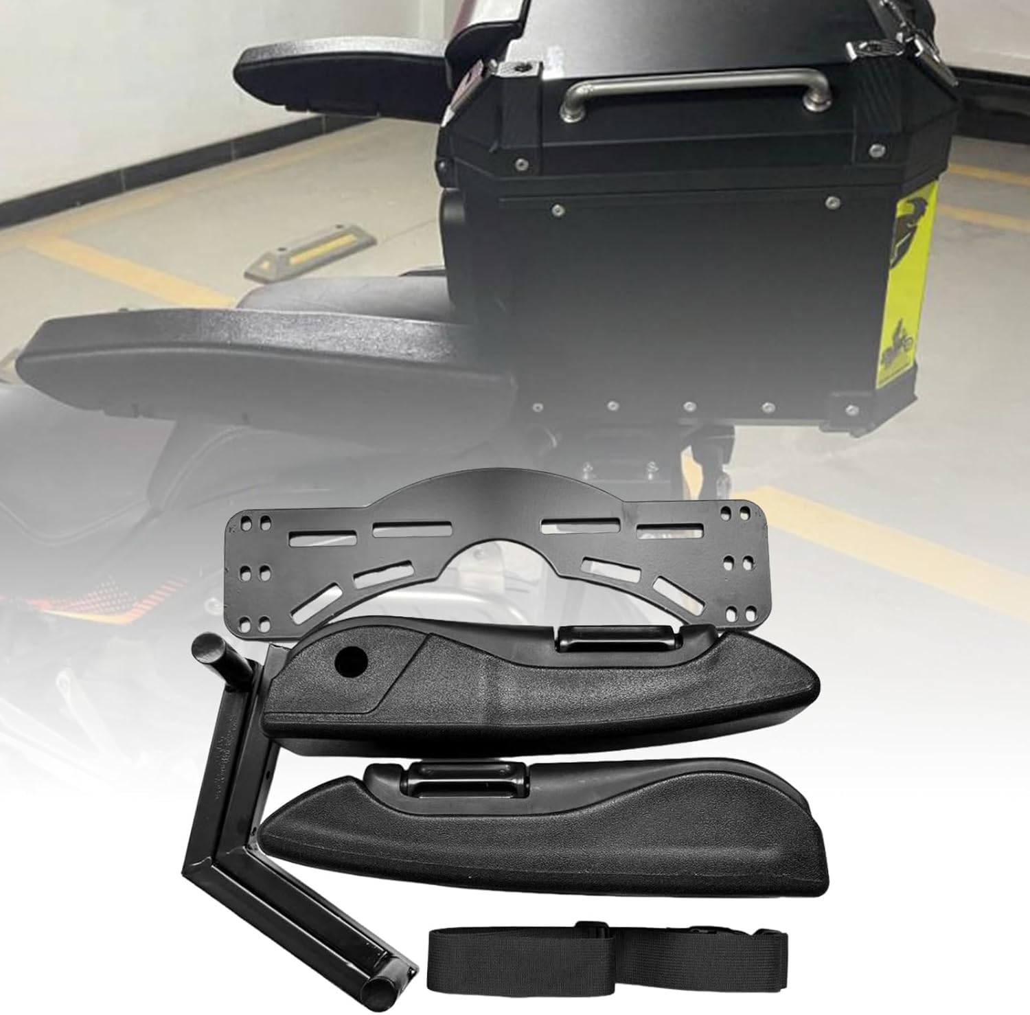 Handrail for Electric Vehicle Scooter Motorcycle Rear Seat Child Armrest Handle Motorbike Modification Accessory Heavy Duty Motorcycle Rear Seat Modification Kit