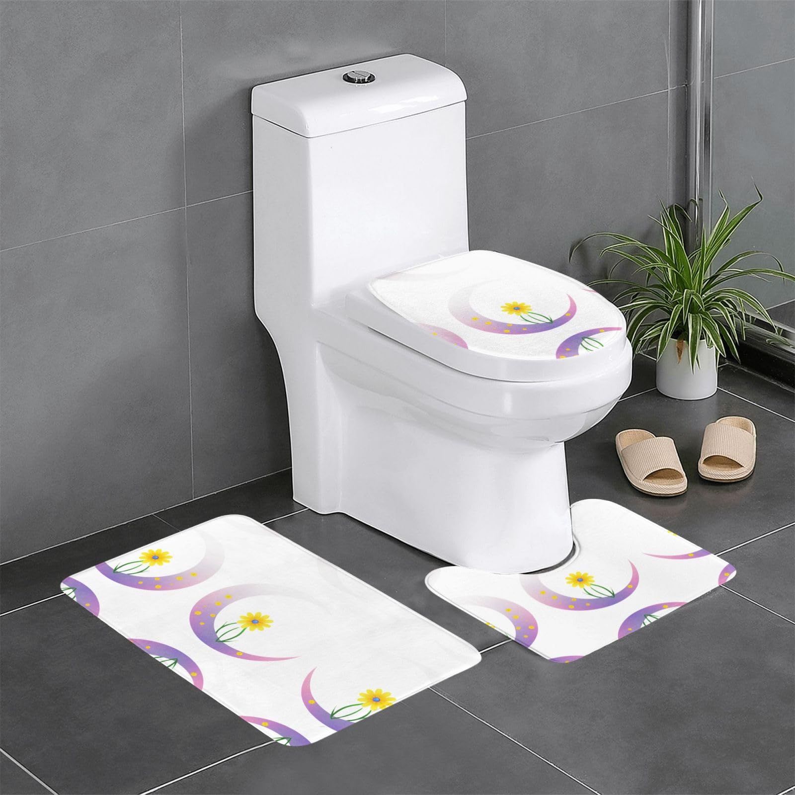 Tapis de bain antidérapants sécurité maximale et douceur lot de 3 pièces